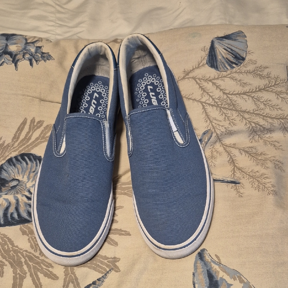LUGZ Classic Blue Slip-On Shoes SZ.13